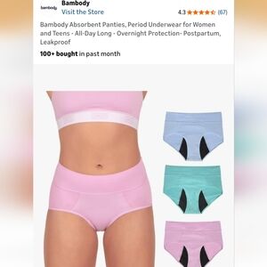 Bambody Period Underwear Size 6